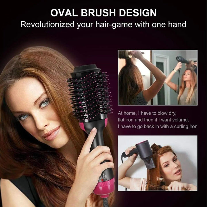 Hair Dryer Brush | Ionic Volumizer Styler | Vanity Routine | Black