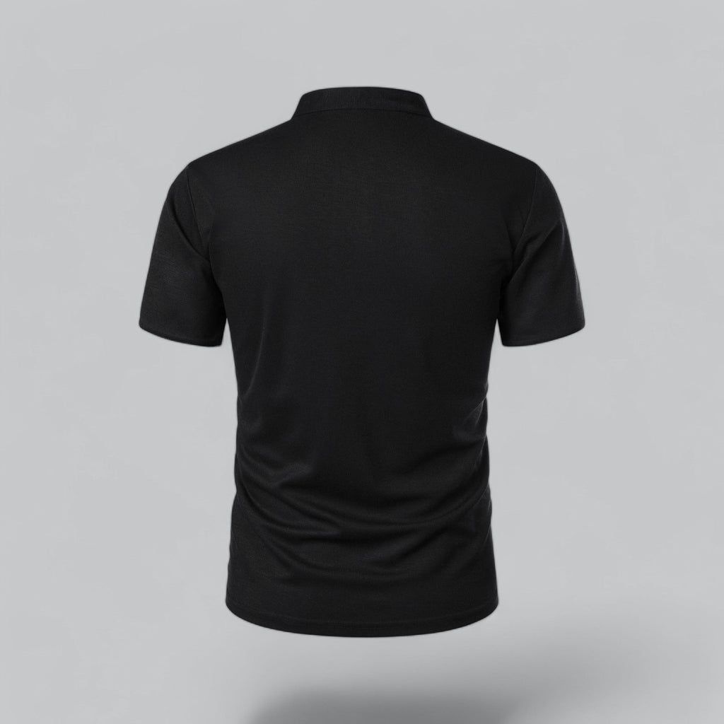 Men's Short Sleeve Henley Polo