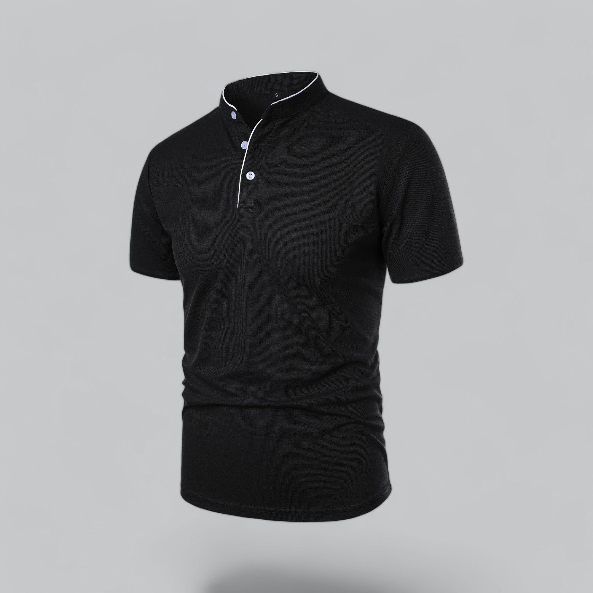 Men's Short Sleeve Henley Polo