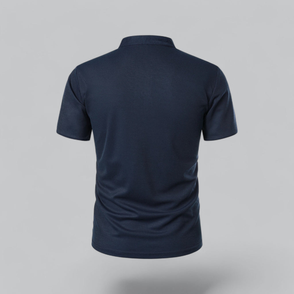 Men's Short Sleeve Henley Polo