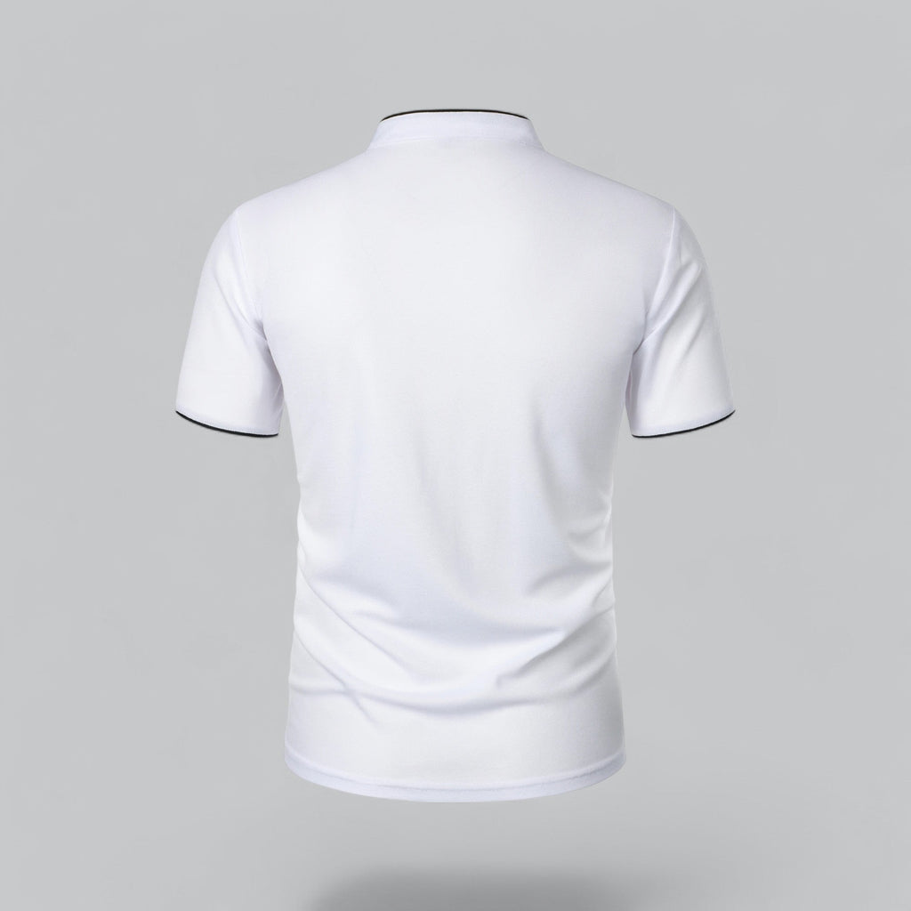 Men's Short Sleeve Henley Polo