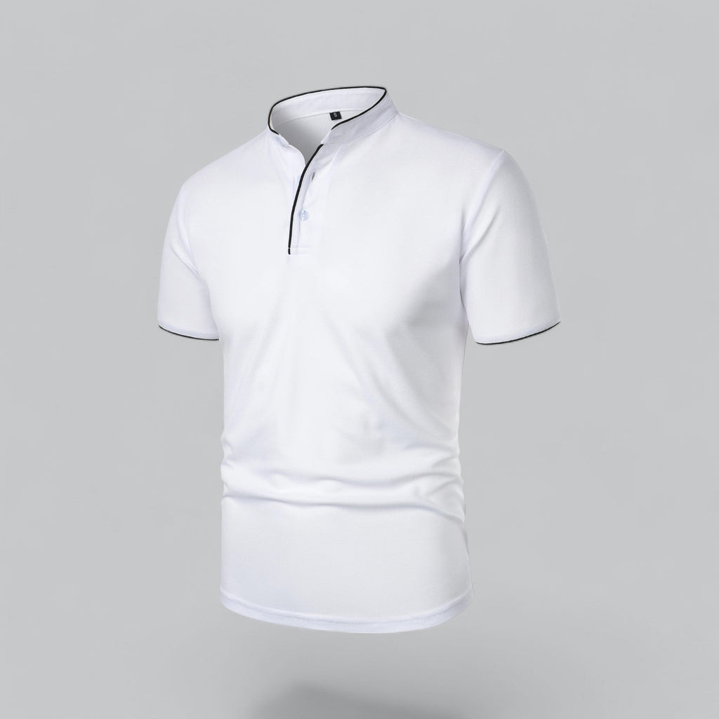 Men's Short Sleeve Henley Polo