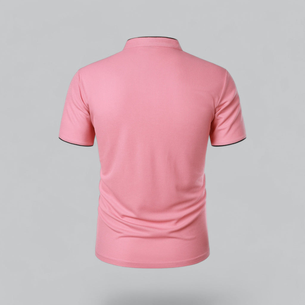 Men's Short Sleeve Henley Polo