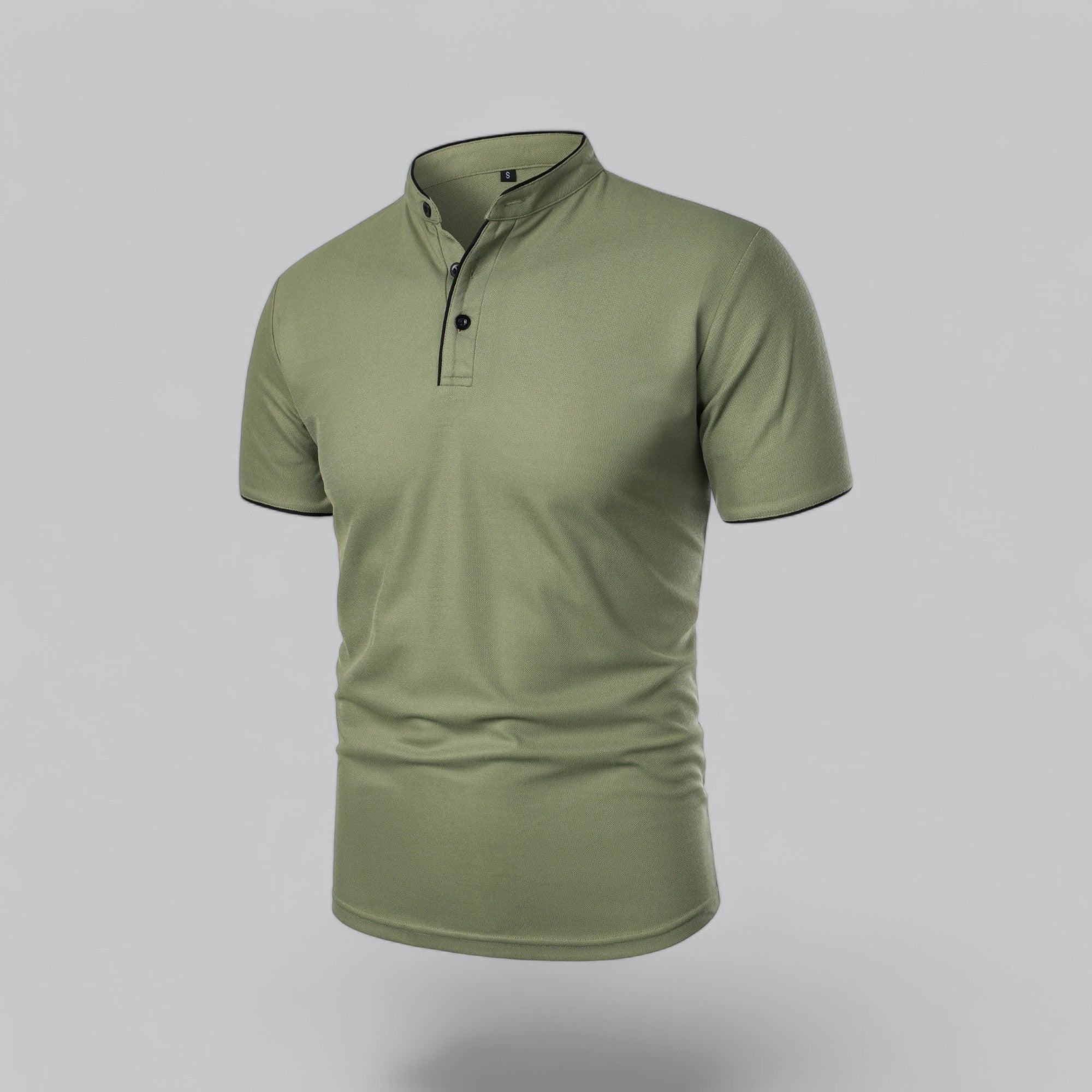Men's Short Sleeve Henley Polo