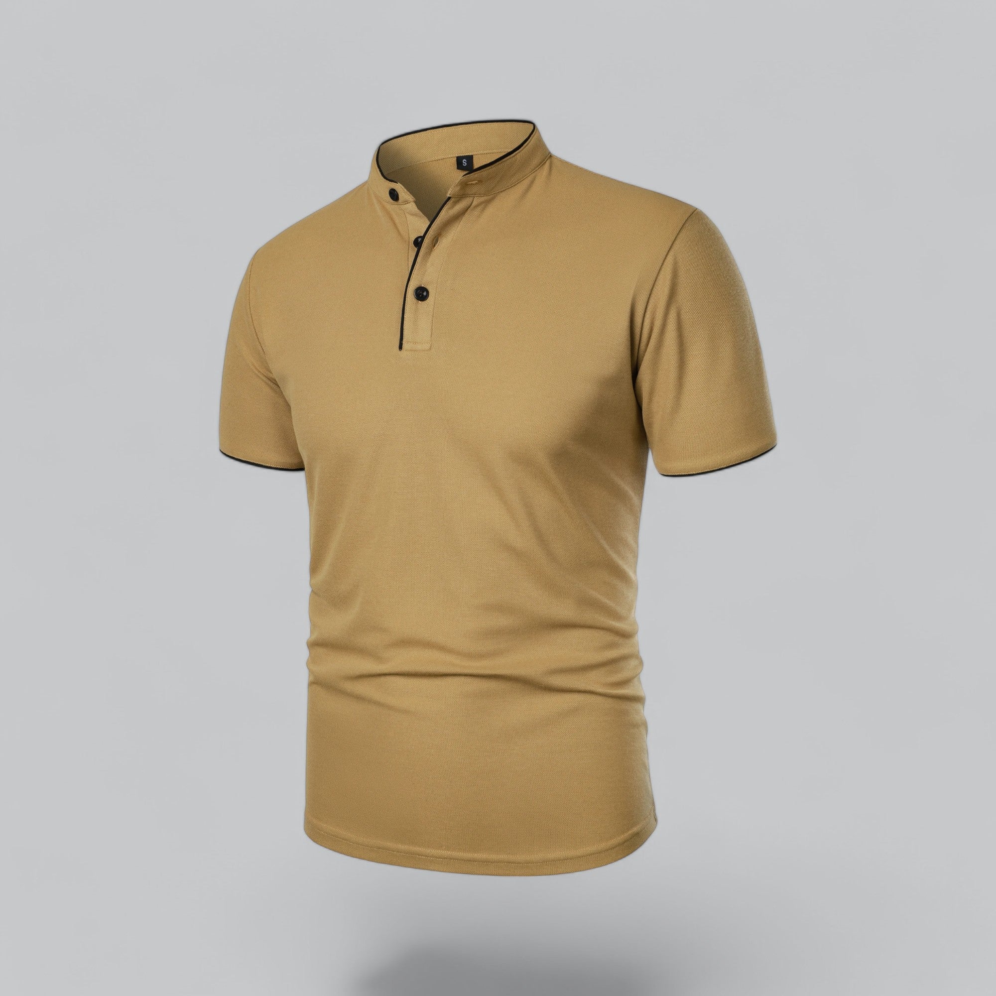 Men's Short Sleeve Henley Polo