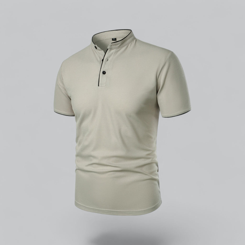 Men's Short Sleeve Henley Polo