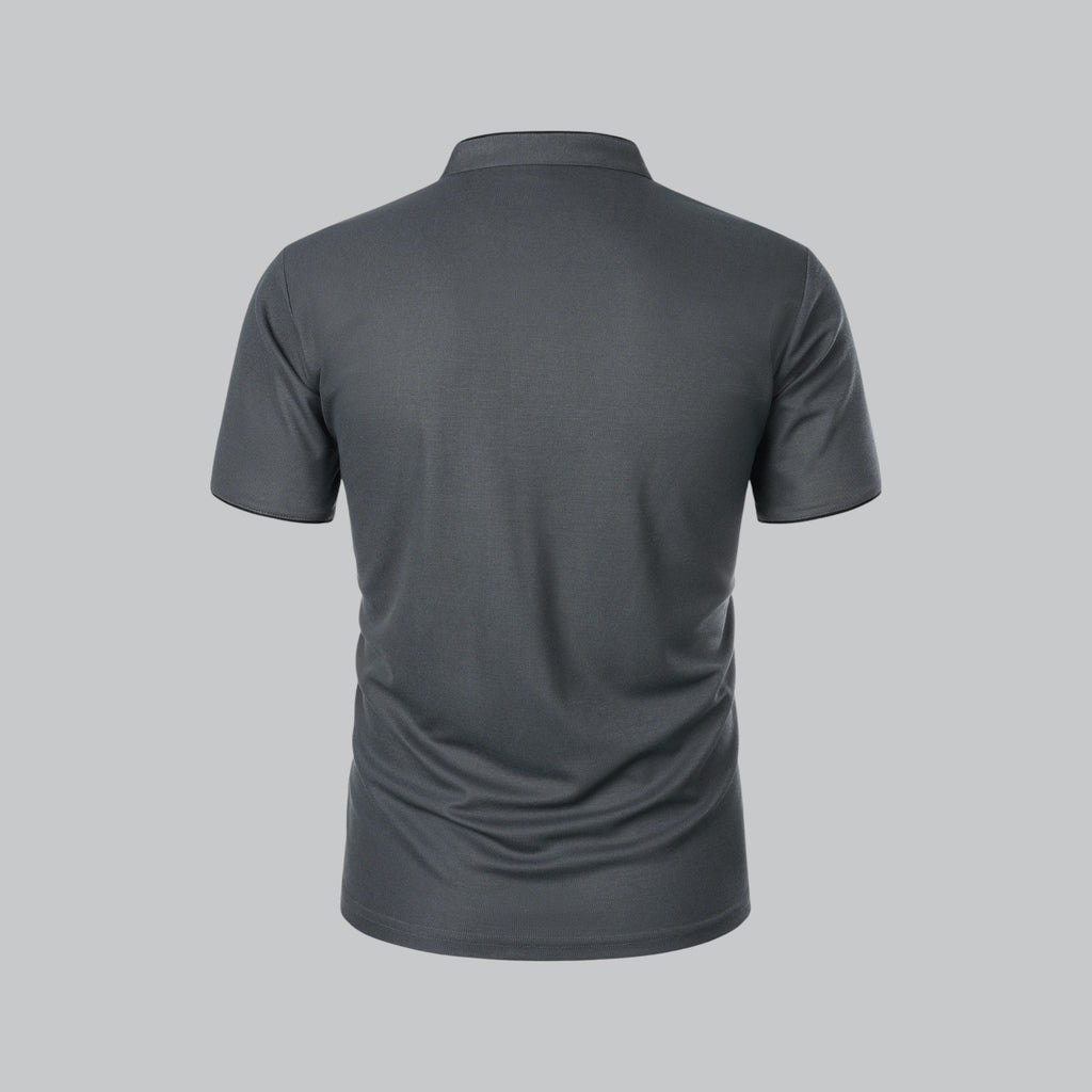 Men's Short Sleeve Henley Polo
