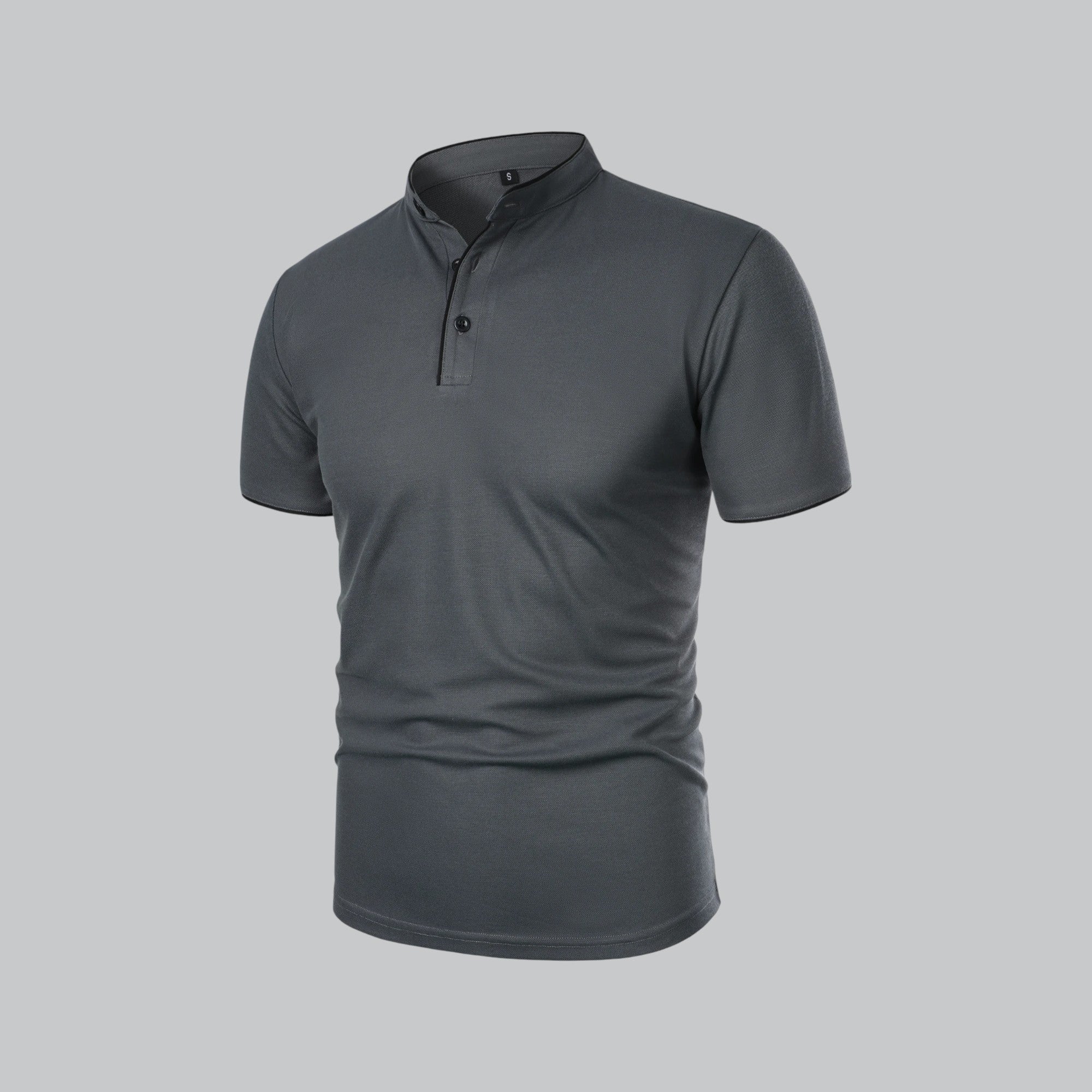 Men's Short Sleeve Henley Polo
