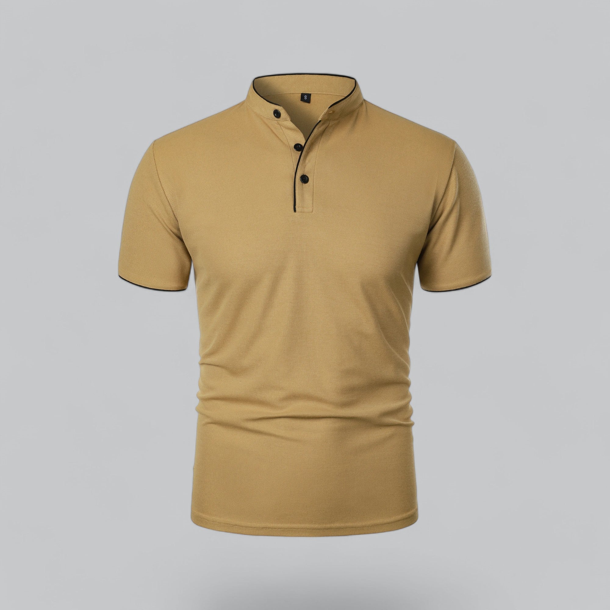 Men's Short Sleeve Henley Polo