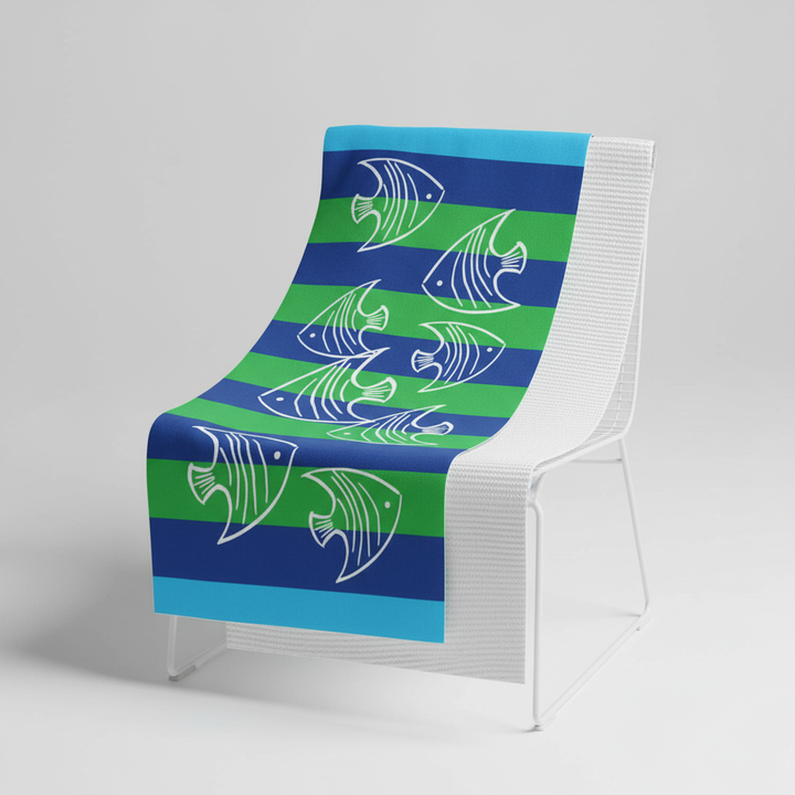 Microfibre Beach Towel - Flamingo Towel