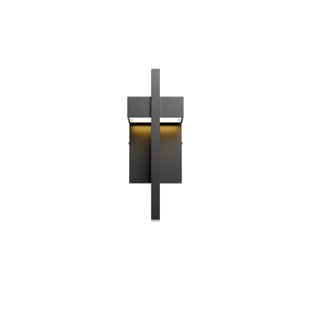 Modern Geometric LED Outdoor Wall Sconce Architectural Entryway Light