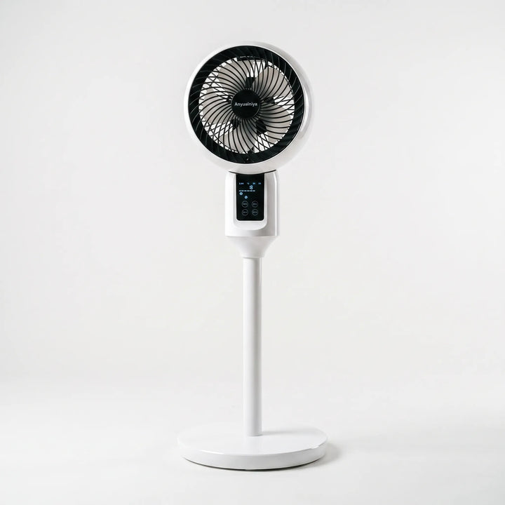 Quiet Pedestal Fan | Remote & Quiet Airflow | Bedroom & Office | White