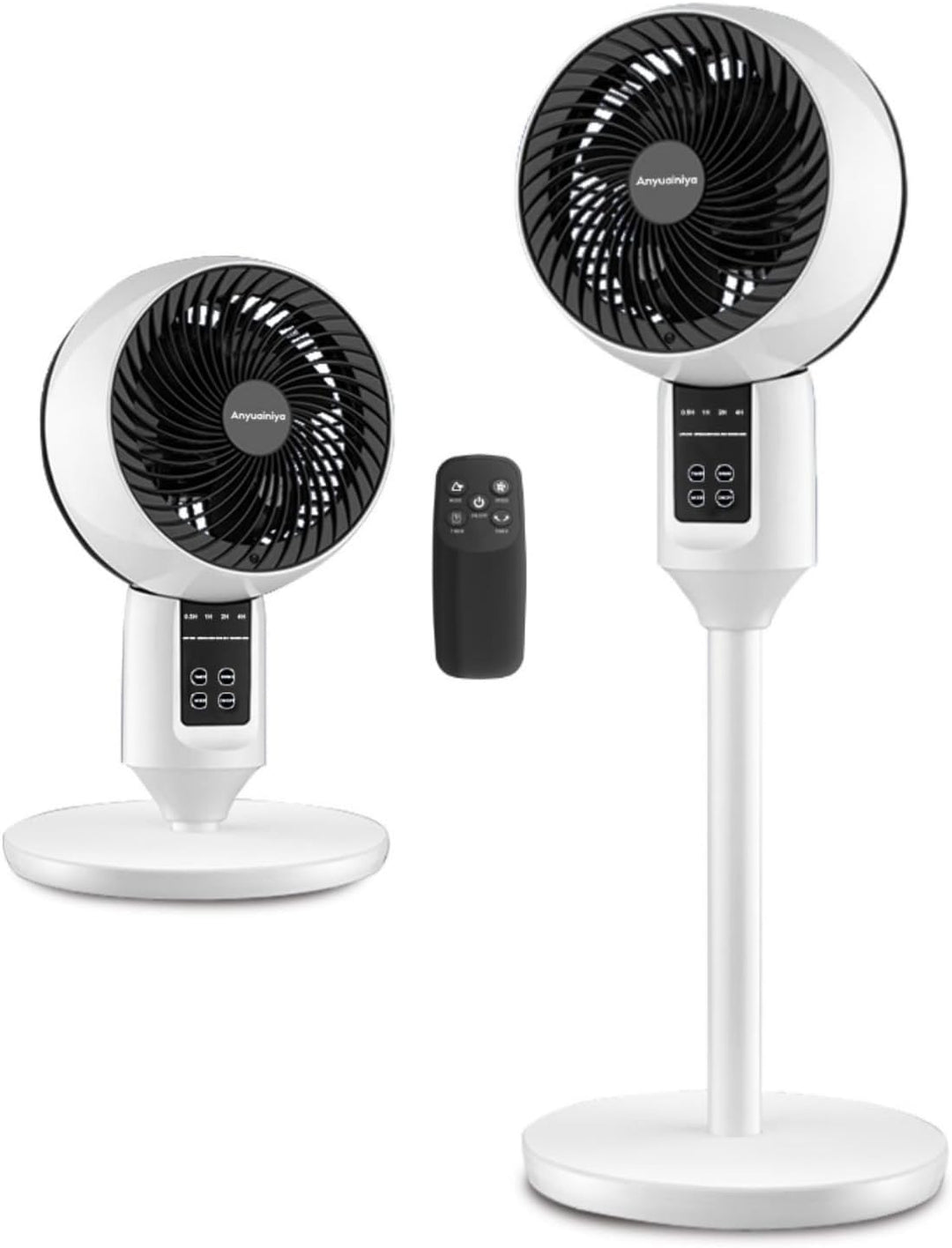 Quiet Pedestal Fan | Remote & Quiet Airflow | Bedroom & Office | White