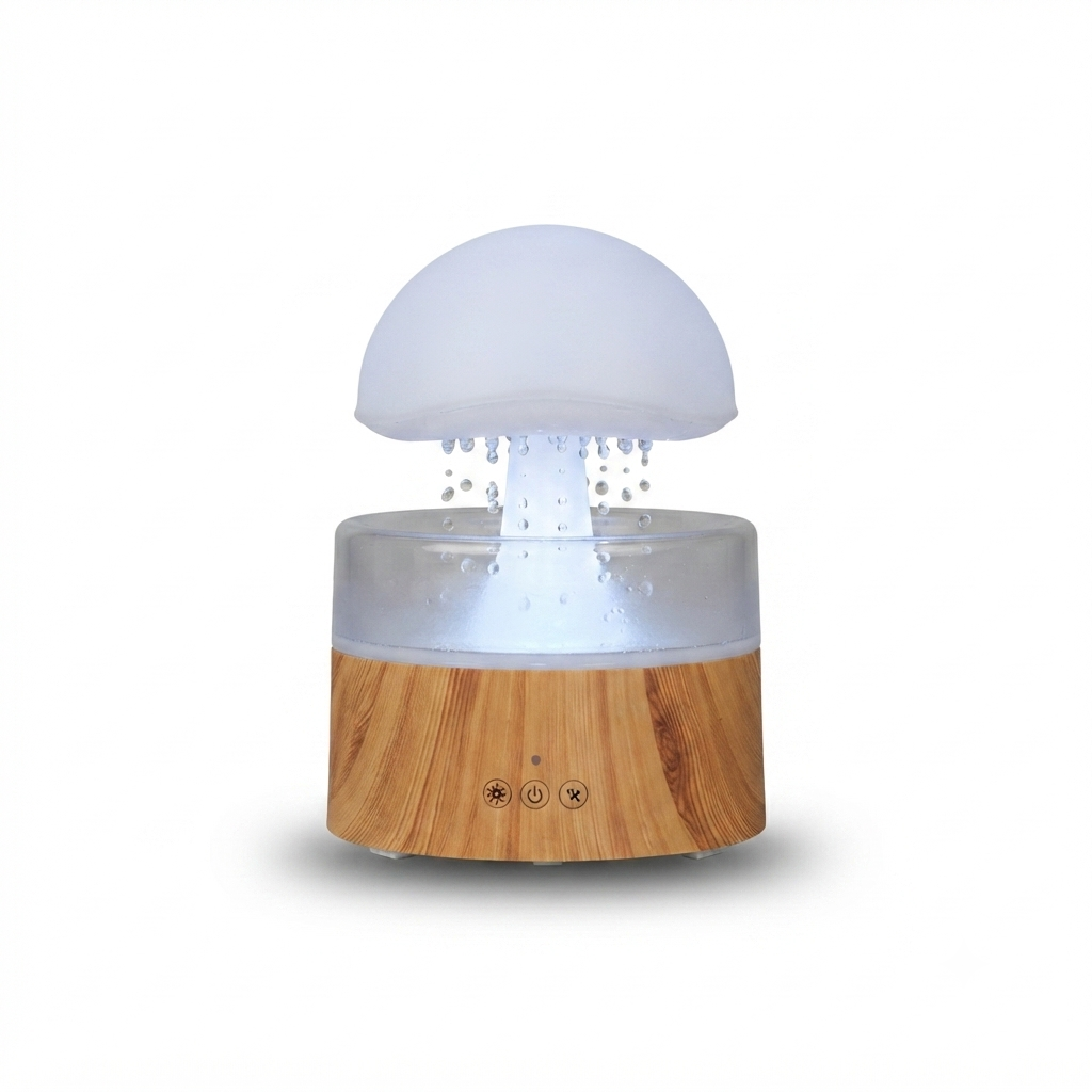Mushroom Rain Humidifier Night Light