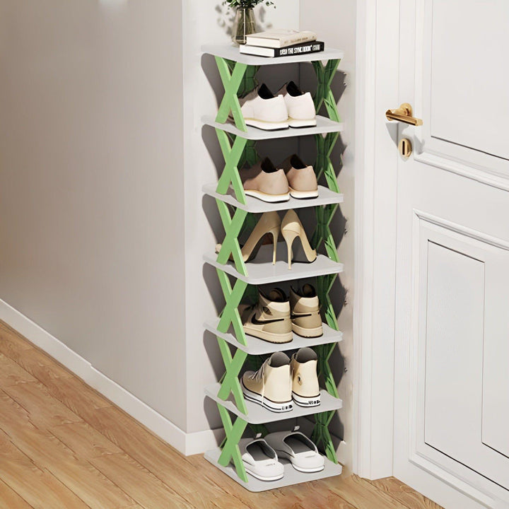 Shoe Rack Stand │ Stackable Space Saver │ Entryway Corner