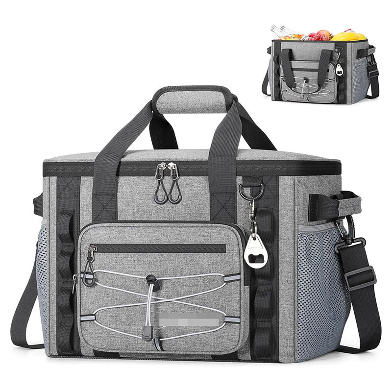 Insulated Cooler Bag | Leakproof 24H Cold Storage | Camping & Beach | Grey