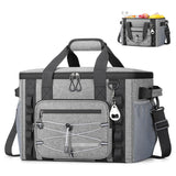 Insulated Cooler Bag | Leakproof 24H Cold Storage | Camping & Beach | Grey