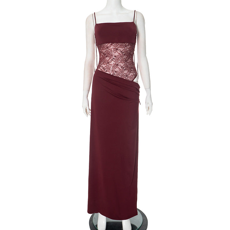 Covernorth Women's Lace-Insert Maxi Dress
