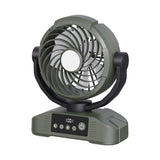 Portable Camping Fan │ 360° Airflow & LED Light │ Outdoor & Tent