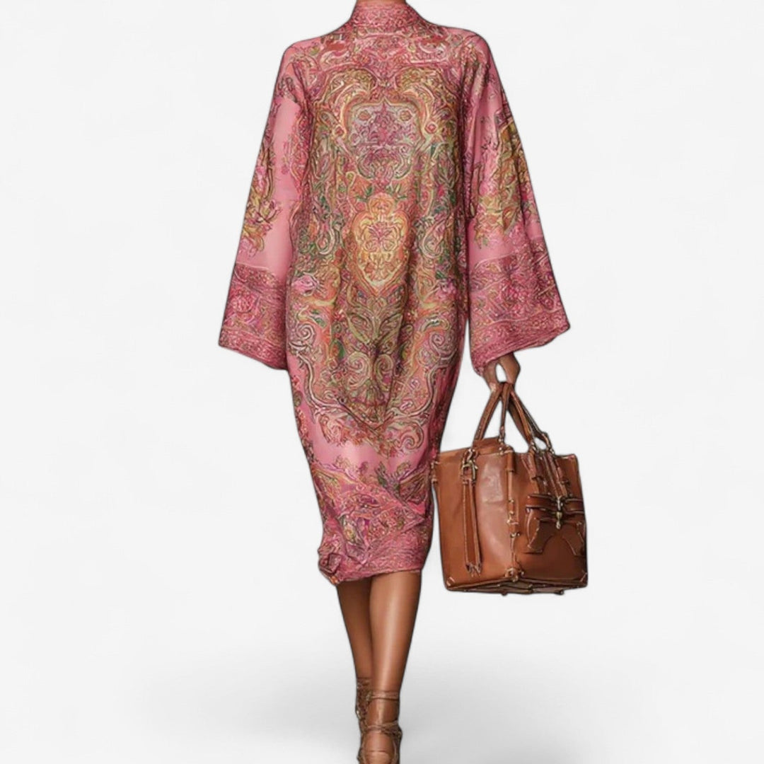 Covernorth Women’s Paisley High-Neck Midi Dress