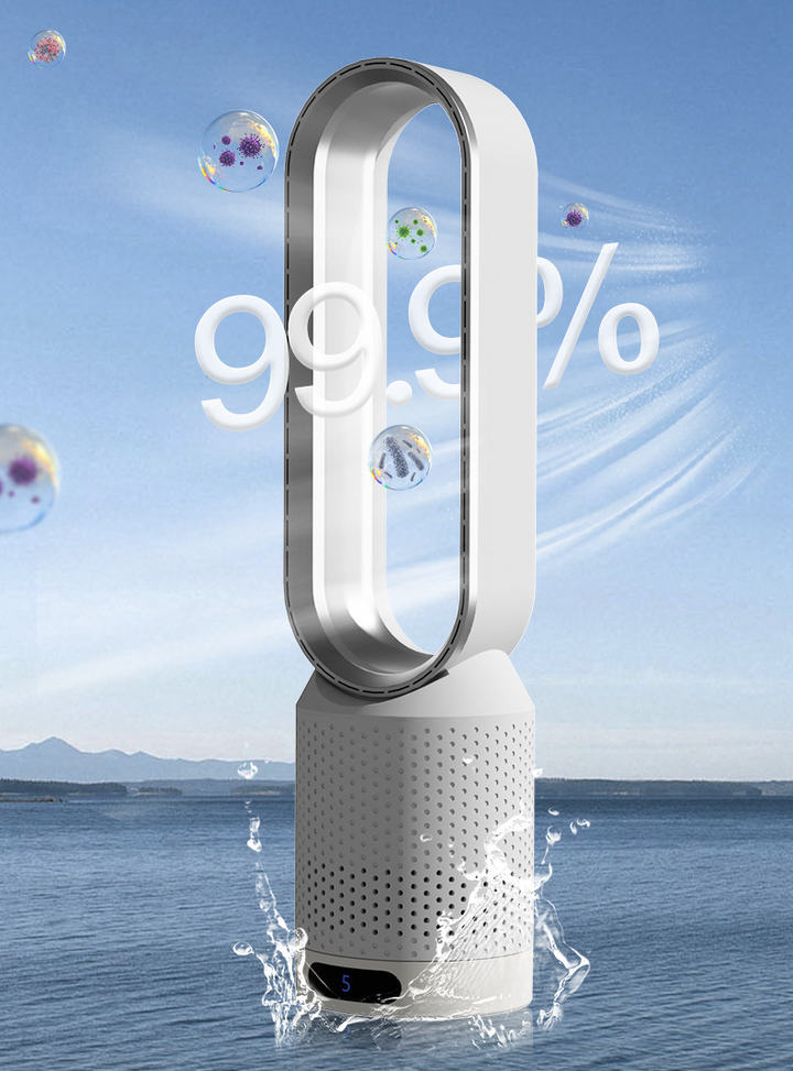 3-in-1 Tower Air Cooler | UV Purifier & Ioniser | Silent Fan | 6L Tank