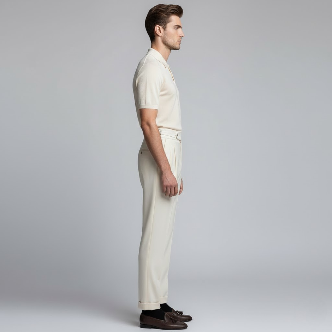 Covernorth Men’s Trousers with Double-Button & Side Adjusters