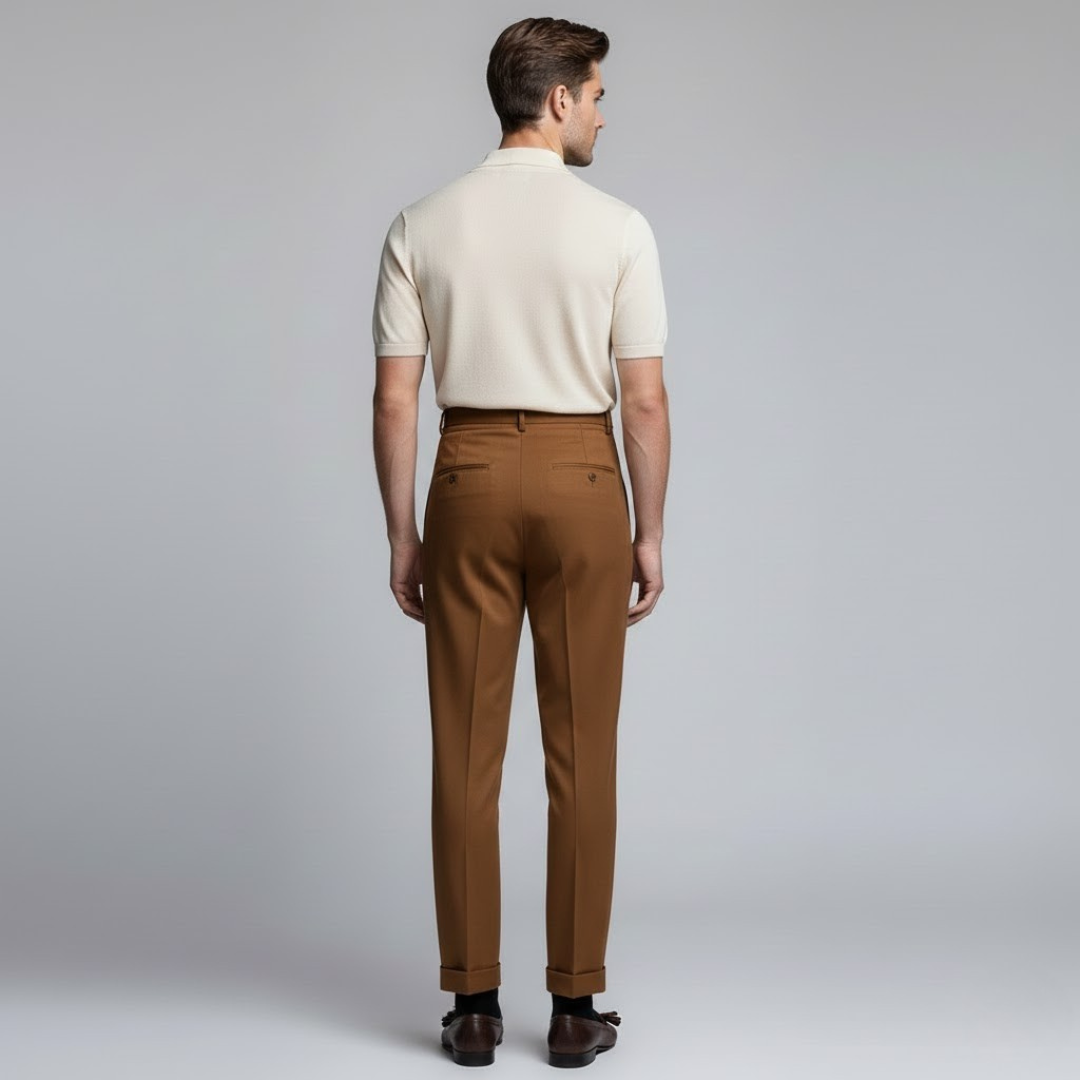 Covernorth Men’s Trousers with Double-Button & Side Adjusters