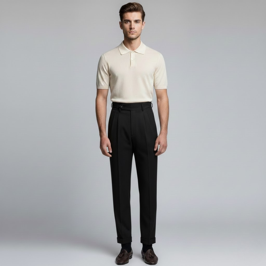 Covernorth Men’s Trousers with Double-Button & Side Adjusters