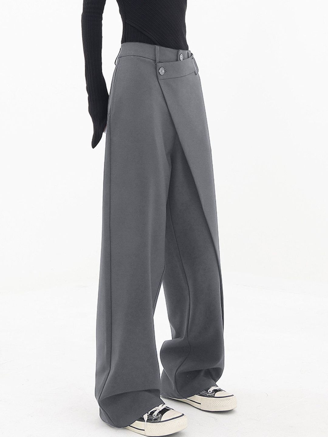 Covernorth Women’s Asymmetric Wide-Leg Trousers