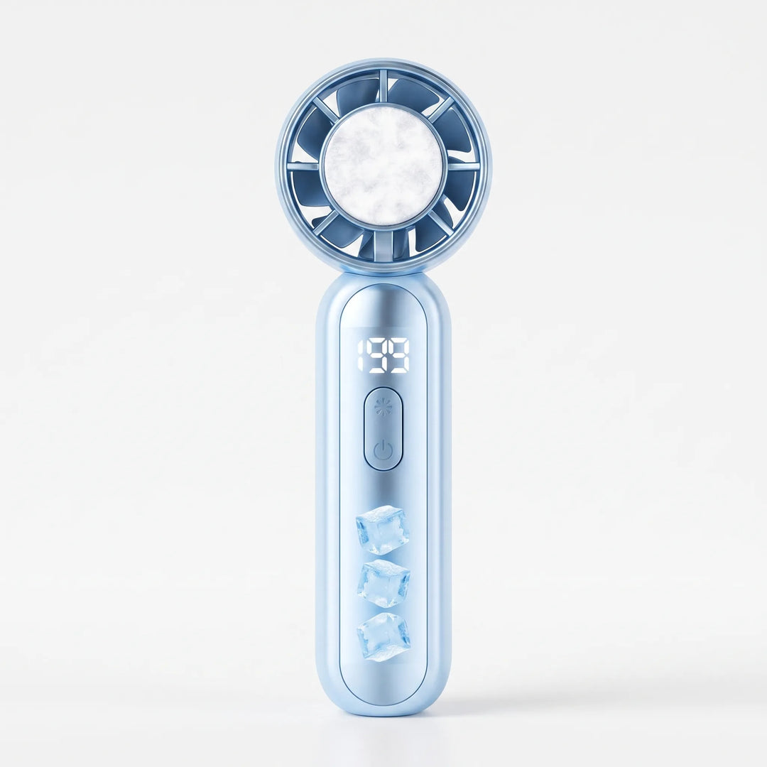 Portable Handheld Fan | Fast Cooling, LED Display | Travel & Outdoor