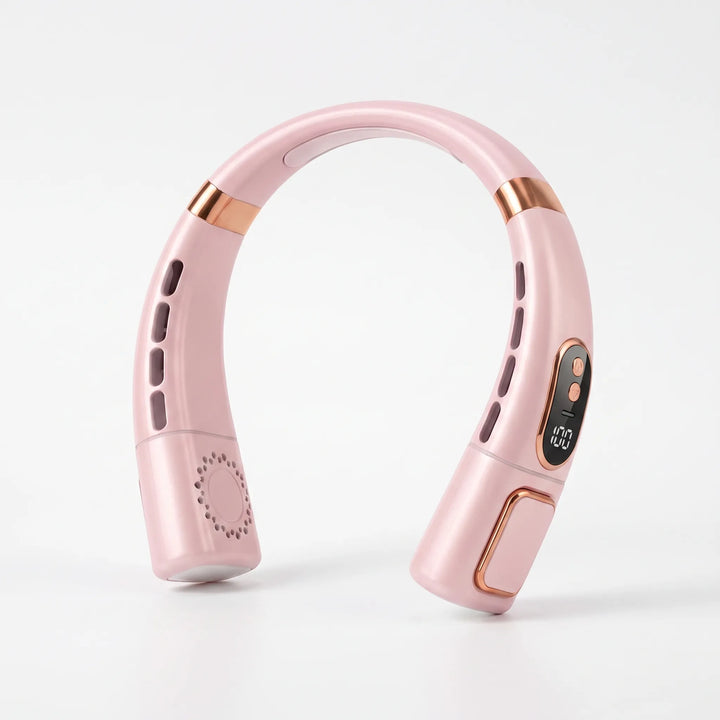 Portable Neck Fan | Quiet Bladeless Airflow | Travel & Gym
