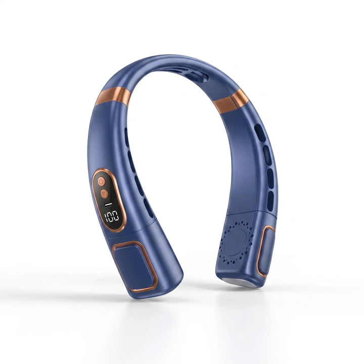 Portable Neck Fan | Quiet Bladeless Airflow | Travel & Gym