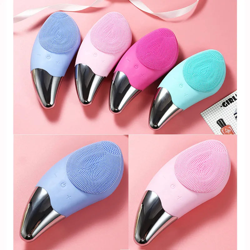Ultrasonic Face Brush | Gentle Silicone | Daily Skincare