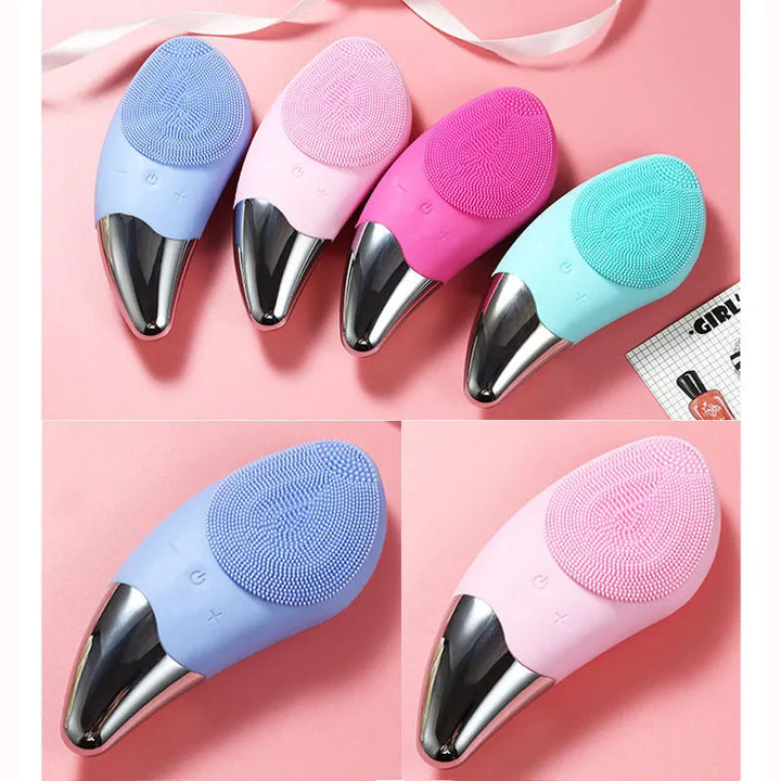 Ultrasonic Face Brush | Gentle Silicone | Daily Skincare