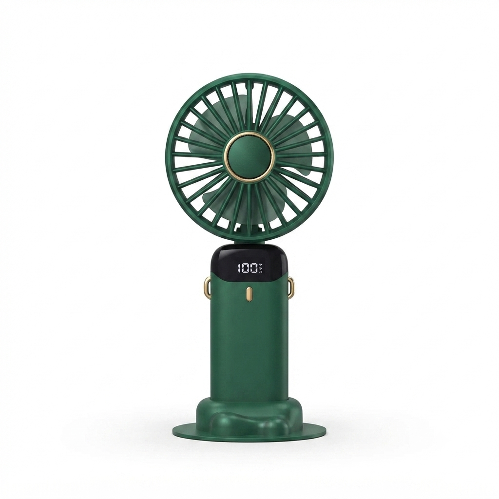 Rechargeable Portable Handheld Cooling Fan with LED Smart Display
