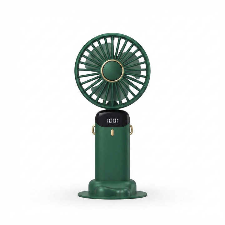 Rechargeable Portable Handheld Cooling Fan with LED Smart Display