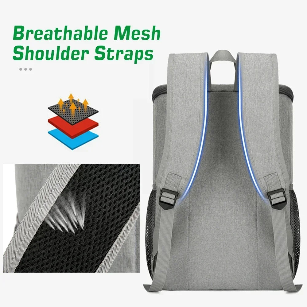 Insulated Cooler Backpack │ Leakproof, Keeps Cold │ Hiking & Picnics