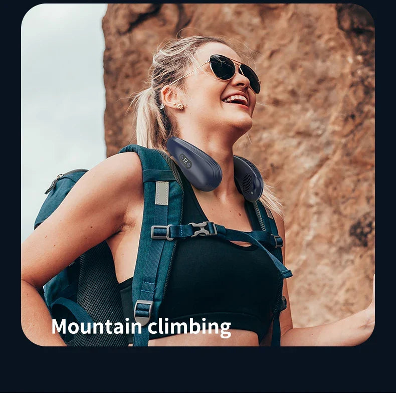 Portable Neck Fan | Hands-Free Cooling & Long Battery | Outdoor, Travel & Work