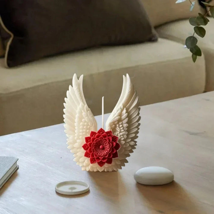 Angel Wing Candle Holder | Sculptural Floral Decor | Altar & Table