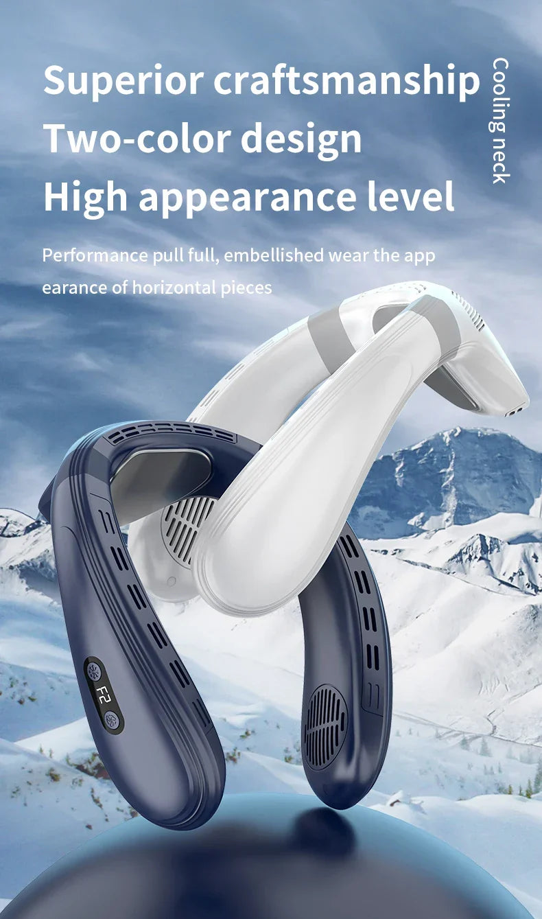 Portable Neck Fan | Hands-Free Cooling & Long Battery | Outdoor, Travel & Work