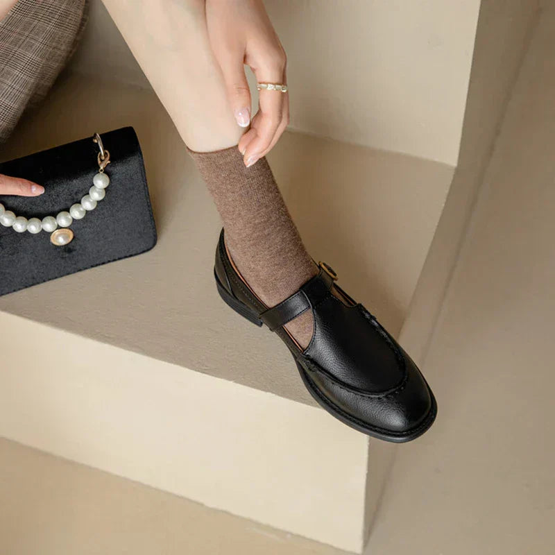 Women’s Buckle Strap Mary Jane Loafers