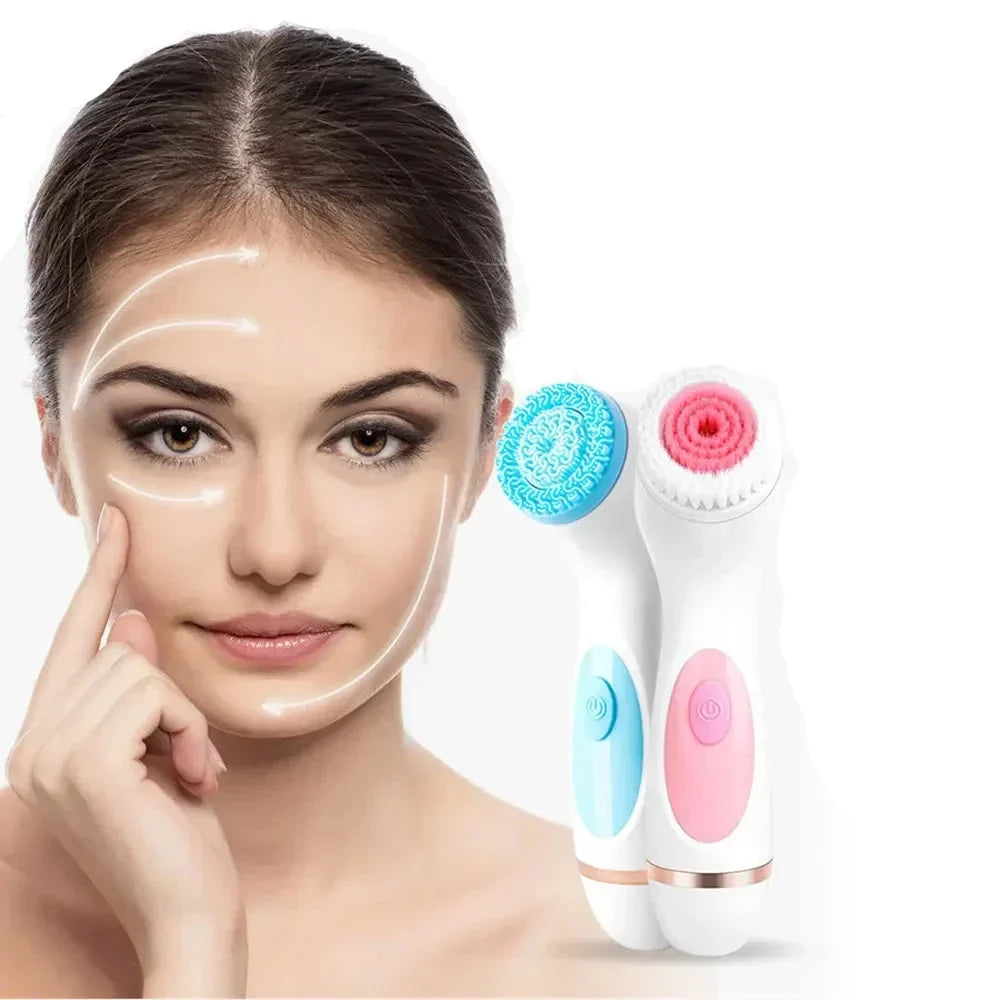 Facial Cleansing Brush | Waterproof Rotating Spin | Skincare Spa