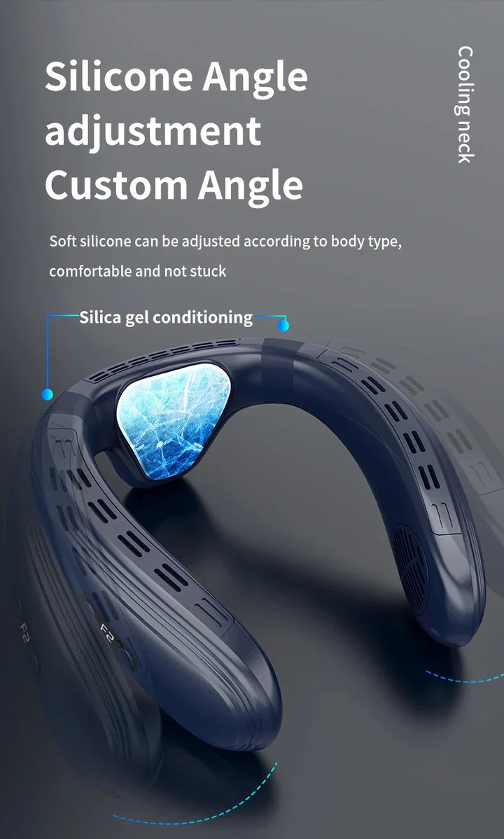 Portable Neck Fan | Hands-Free Cooling & Long Battery | Outdoor, Travel & Work