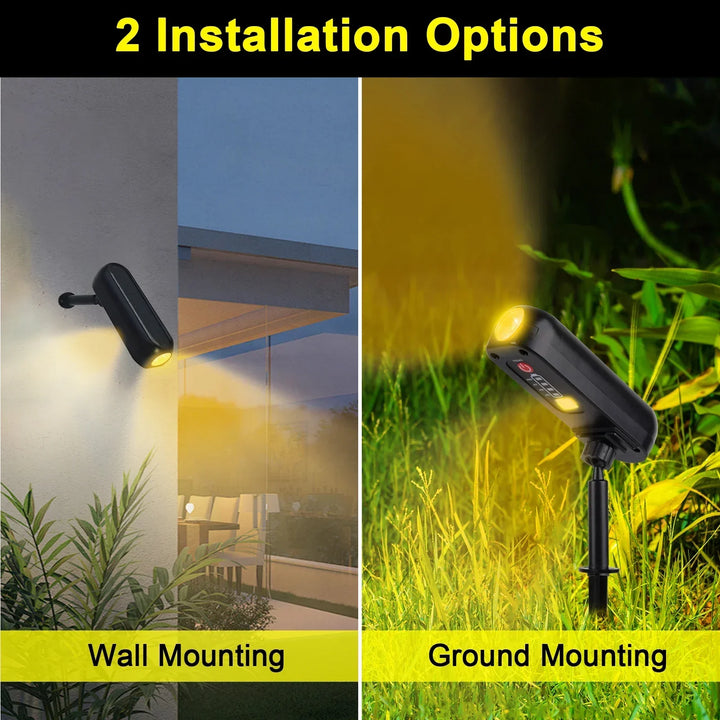 Waterproof Solar Landscape Spotlight Outdoor LED Garden Path Lighting