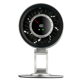 Bladeless Desk Fan | Rechargeable Quiet | Office & Bedroom | Silver
