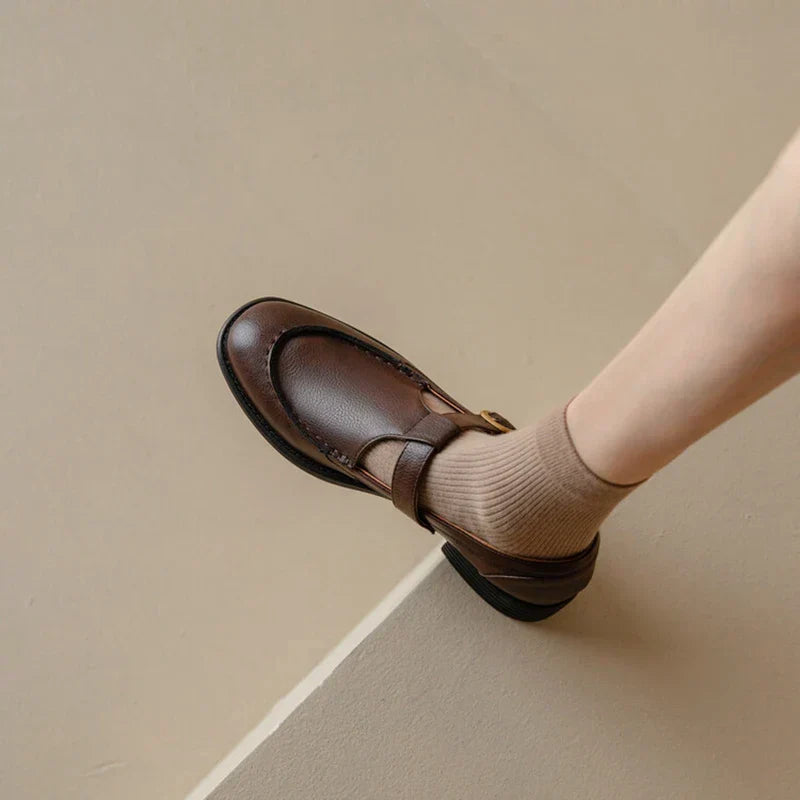 Women’s Buckle Strap Mary Jane Loafers
