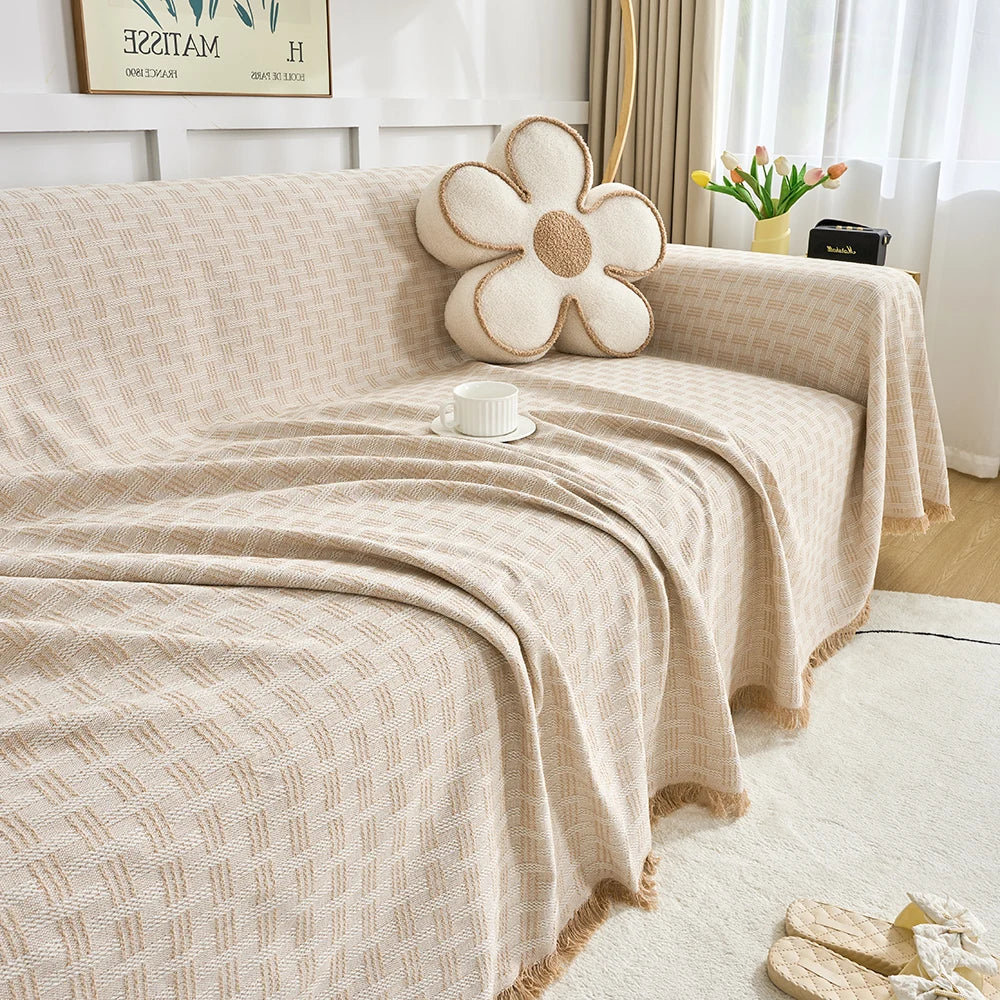 Woven Sofa Cover Throw | Protective Draping | Living Room & Lounge