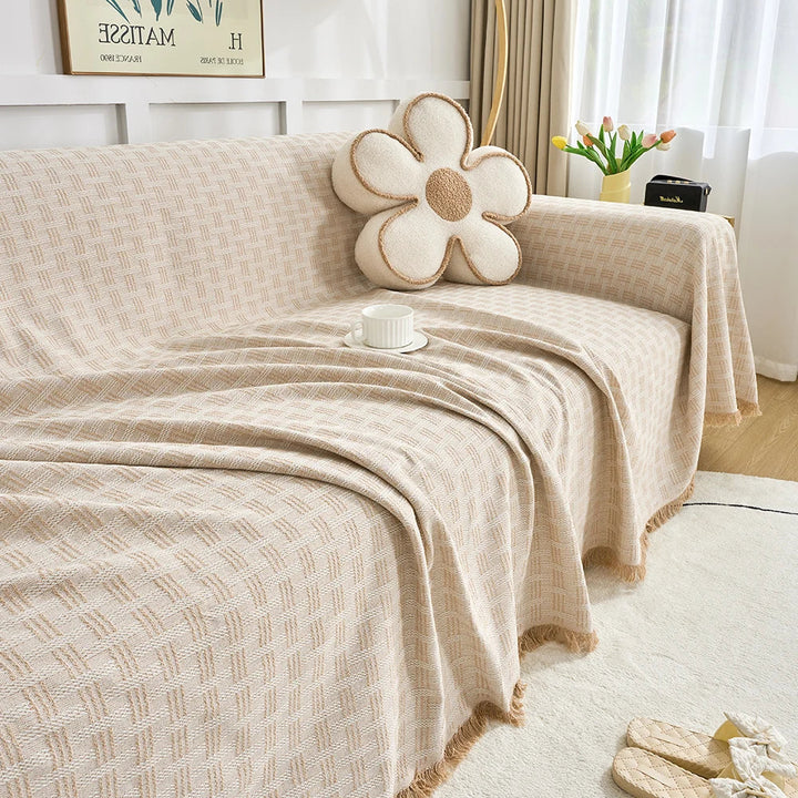Woven Sofa Cover Throw | Protective Draping | Living Room & Lounge