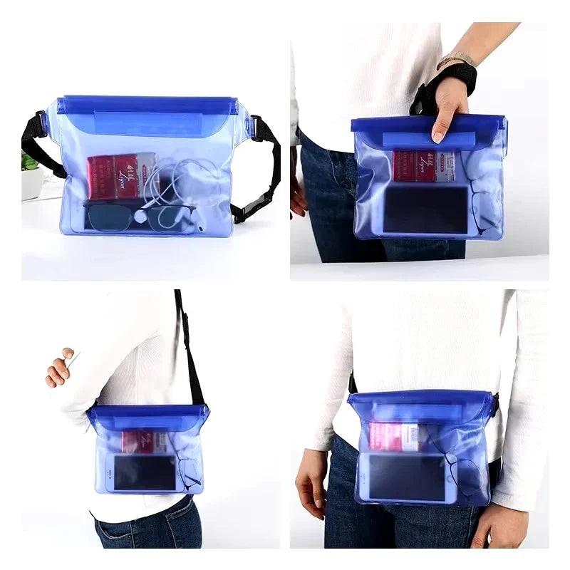 Waterproof Waist Pouch │ Dry Bag with Triple Seal Protection │ Beach & Swimming
