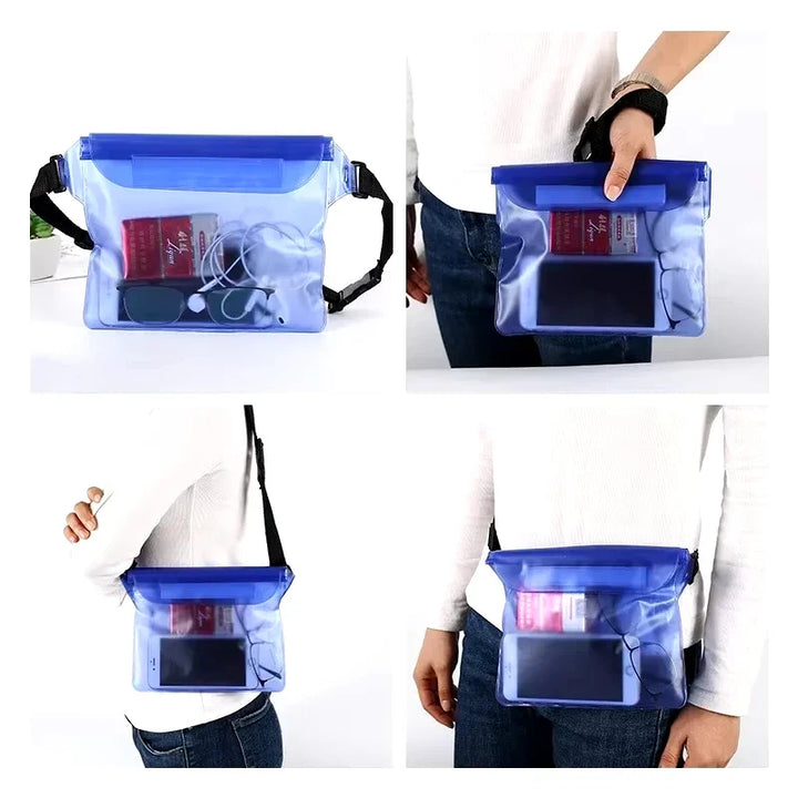 Waterproof Waist Pouch │ Dry Bag with Triple Seal Protection │ Beach & Swimming